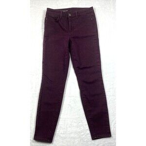 Talbots Flawless High-Waist Jegging Ankle Jeans Maroon Size 6